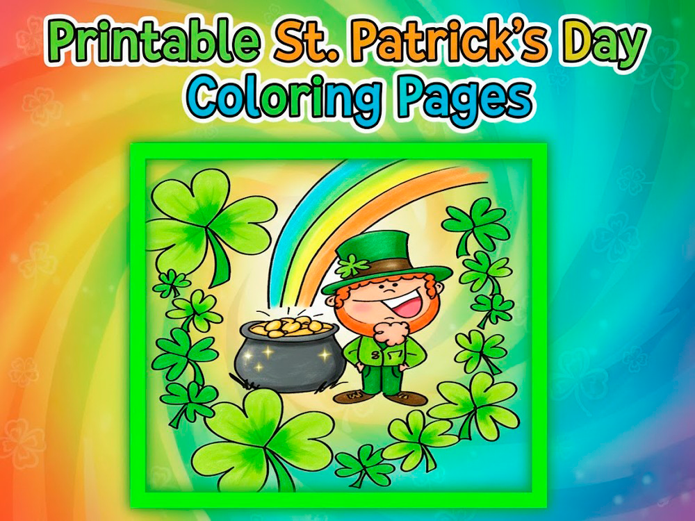 Printable St Patricks Day Coloring Pages 🕹️ Sgames'te çevrimiçi oynayın