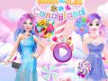 Oyunu Barbie ve Elsa Şeker Ülkesi'nde çevrimiçi