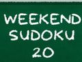 Oyunu Hafta Sonu Sudoku 20 çevrimiçi