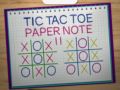 Oyunu Tic Tac Toe Kağıt Notu 2 çevrimiçi