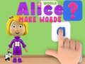 Oyunu Alice'in Dünyası: Kelime Yap çevrimiçi