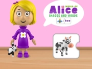 Oyunu Alice'in Dünyası Resimler ve Kelimeler çevrimiçi
