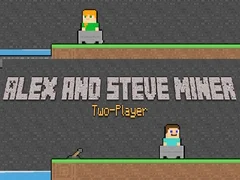 Oyunu Alex ve Steve: İki Oyunculu Madenci çevrimiçi