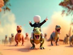 Oyunu Çubuk Adam: Dinozor Arenası çevrimiçi