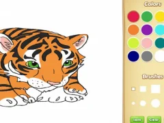 Oyunu Bebek Tiger Boyama Kitabı çevrimiçi