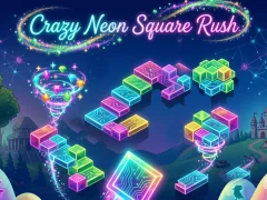 Oyunu Çılgın Neon Kare Koşusu çevrimiçi