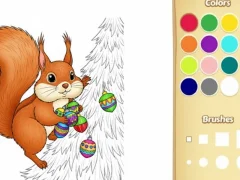 Oyunu Çocuklar için Noel Hayvan Boyama Kitabı çevrimiçi
