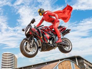 Oyunu Gerçek motosiklet süper kahraman dublör 3d çevrimiçi