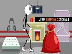 Oyunu Mutlu Noeller Stickman çevrimiçi