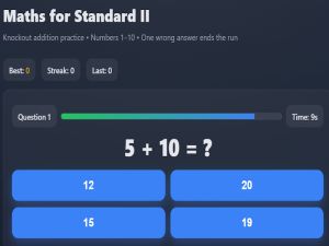 Oyunu Standart II için Matematik çevrimiçi