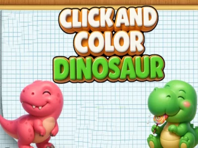 Oyunu Tıklayın ve Dinozorları Renklendirin çevrimiçi