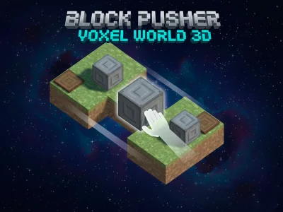 Oyunu Blok İtici Voxel World 3D çevrimiçi