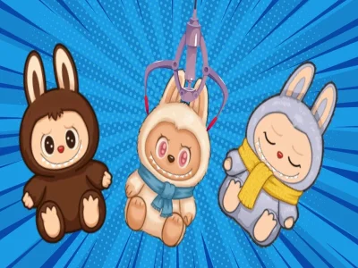 Oyunu Pençele ve Birleştir Labubu Drop çevrimiçi