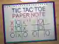 Oyunu Tic Tac Toe Kağıt Notu 2 çevrimiçi