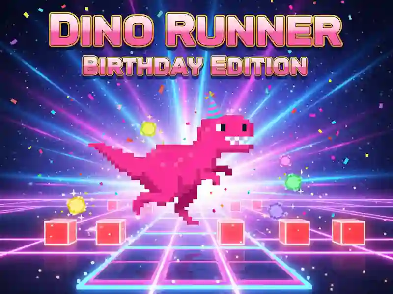 Oyunu Dino Runner Doğum Günü Sürümü çevrimiçi