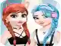 Oyunu Elsa ve Anna Kostüm ve Makyaj çevrimiçi