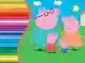 Oyunu Peppa Pig Boyama Kitabı çevrimiçi