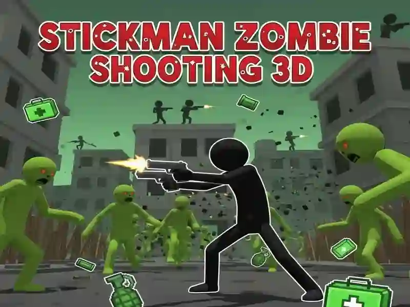 Oyunu Çöp Adam Zombi Çekimi 3D çevrimiçi