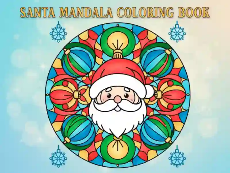 Oyunu Santa Mandala Boyama Kitabı çevrimiçi