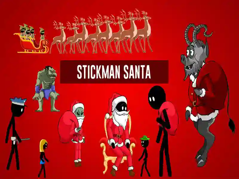 Oyunu Stickman Noel Baba çevrimiçi