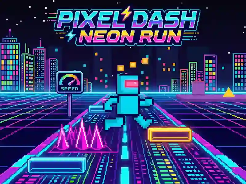 Oyunu Pixel Dash Neon Run çevrimiçi