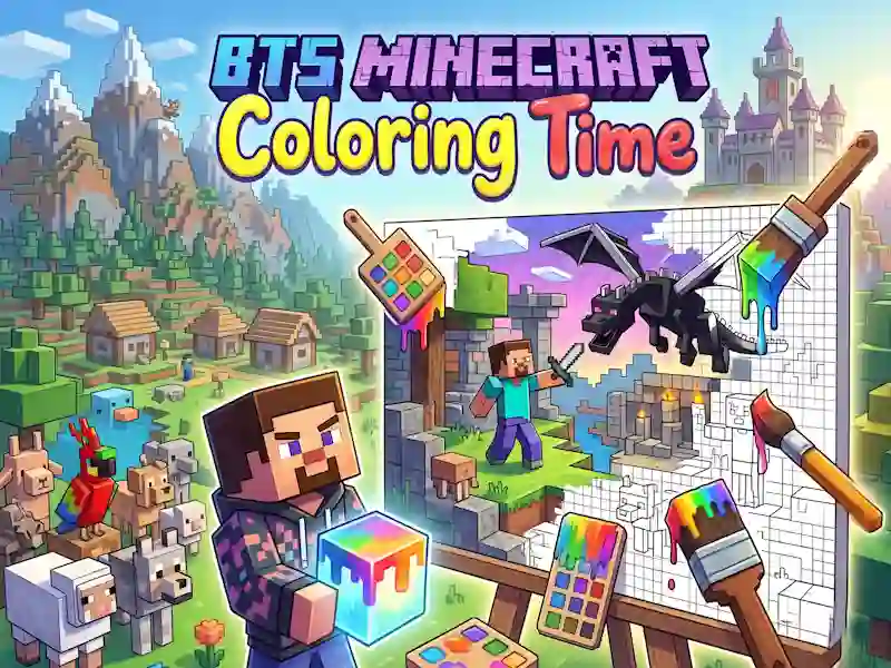 Oyunu BTS Minecraft Coloring Time çevrimiçi