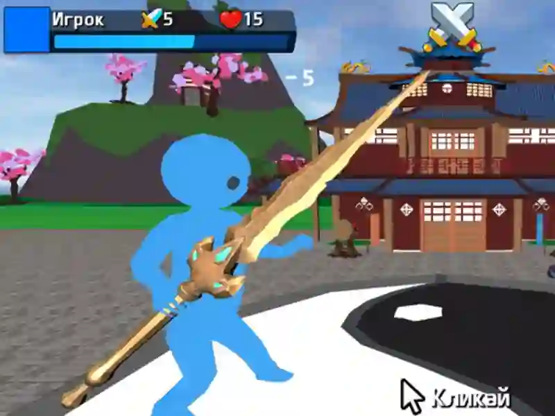 Oyunu Obby Stickman On Swords çevrimiçi