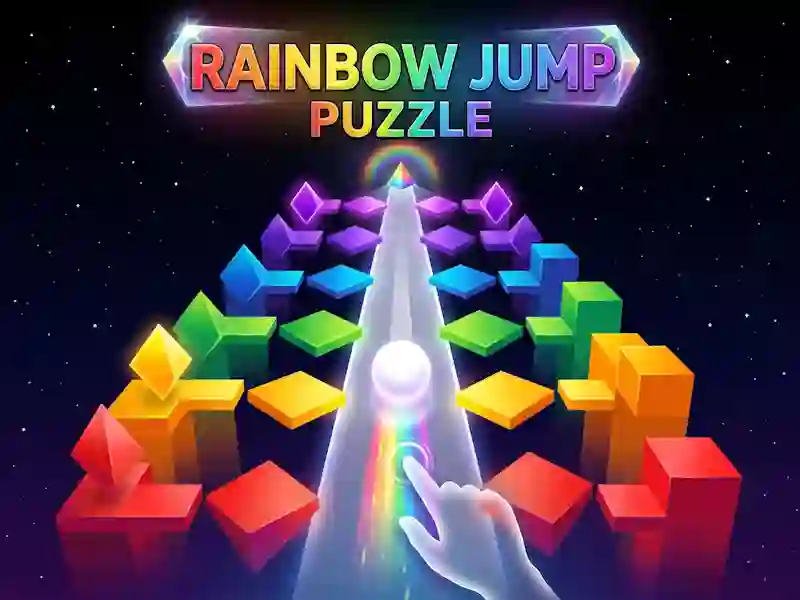 Oyunu Rainbow Jump Puzzle çevrimiçi