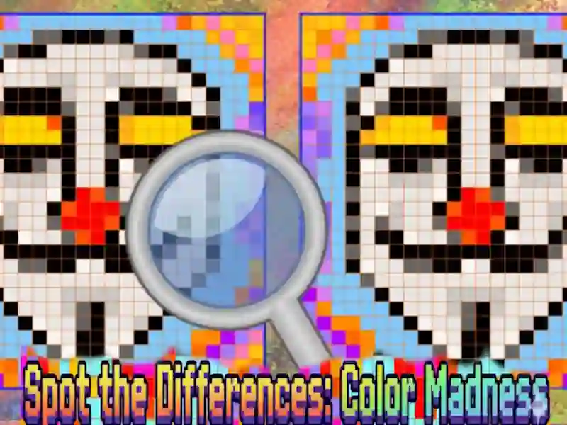 Oyunu Spot the Differences Color Madness çevrimiçi