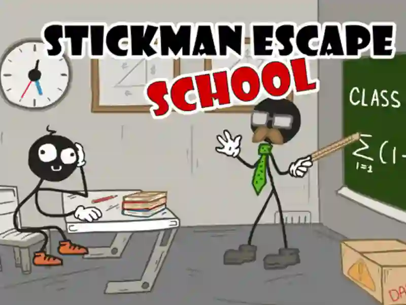 Oyunu Stickman Kaçış Okulu çevrimiçi