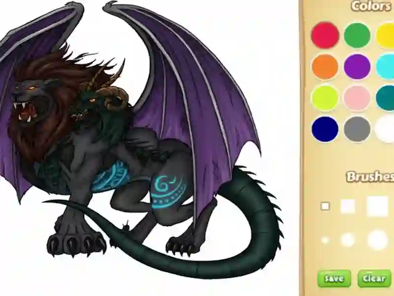 Oyunu Dragon Chimera Boyama Kitabı çevrimiçi