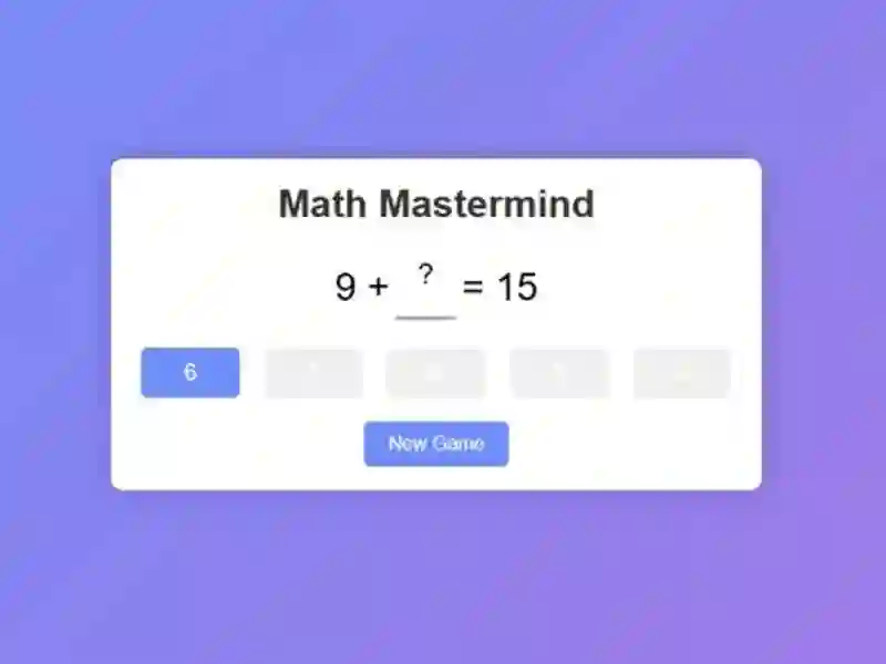 Oyunu Matematik Dehası çevrimiçi