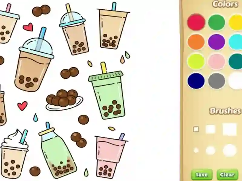 Oyunu Çocuklar için sevimli boba boyama kitabı çevrimiçi