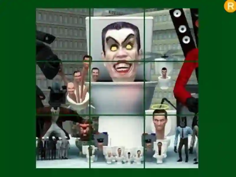 Oyunu Skibidi tuvalet sürgülü bulmaca çevrimiçi