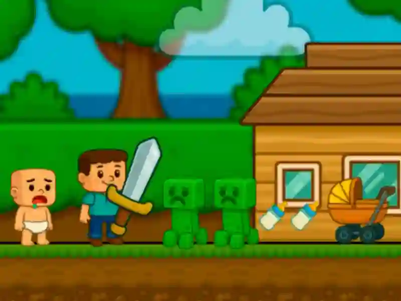 Oyunu Bebek Çekme Yardımı! Steve çevrimiçi Oyunu Bebek Çekme Yardımı! Steve çevrimiçi