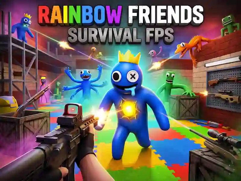 Oyunu Rainbow Friends Survival FPS çevrimiçi