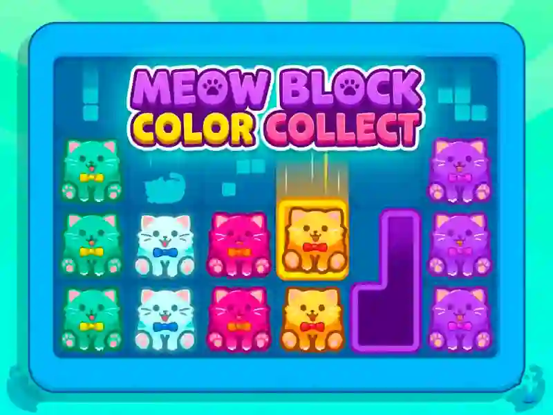 Oyunu Meow Block Color Collect çevrimiçi