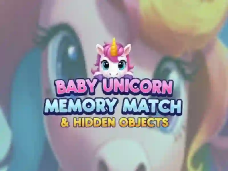 Oyunu Bebek Unicorn Hafıza Eşleştirme ve Gizli Nesneler çevrimiçi