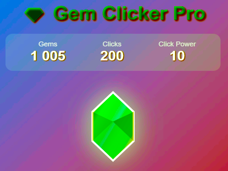 Oyunu Gem Clicker Pro çevrimiçi