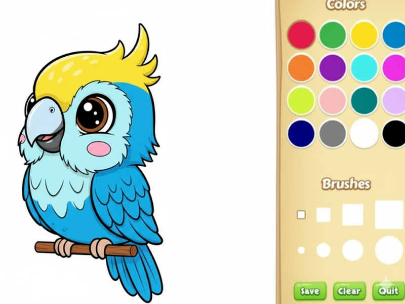 Oyunu Kawaii Hayvan Boyama Kitabı çevrimiçi