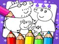 Oyunu Peppa Pig Boyama Kitabı çevrimiçi