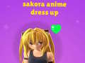 Oyunu Sakora: Anime Giydirme çevrimiçi
