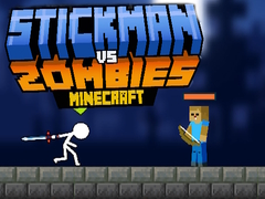 Oyunu Stickman Zombilere Karşı Minecraft çevrimiçi