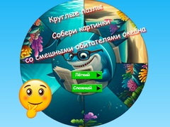 Oyunu Yuvarlak Bulmaca Eğlenceli Okyanus Canlılarının Resimlerini Topla çevrimiçi