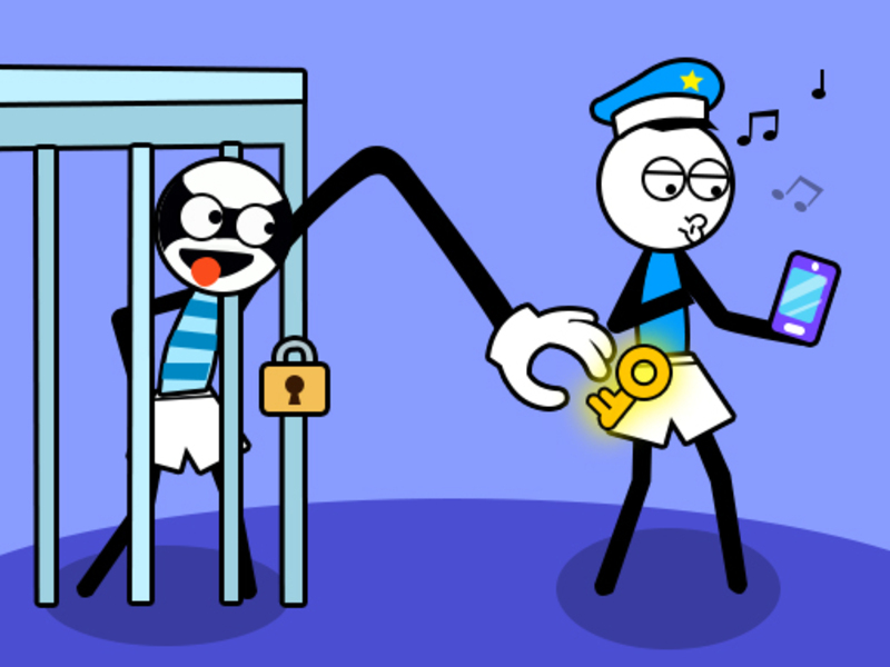 Oyunu Stickman trol hırsız bulmaca çevrimiçi