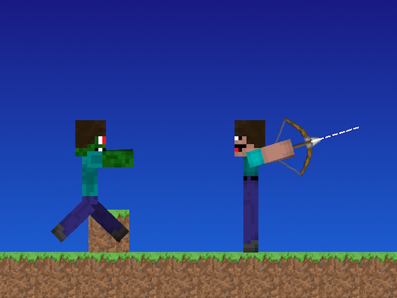 Oyunu Noob vs pro ama okçular minecraft çevrimiçi