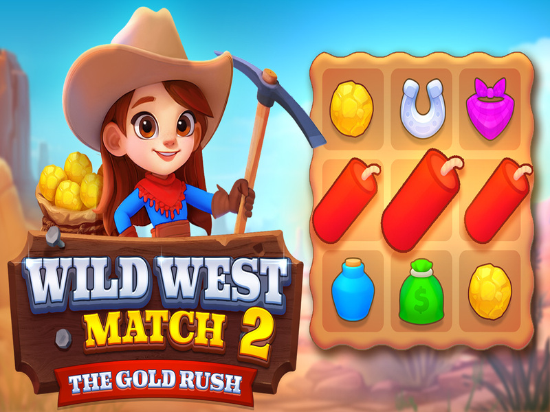 Oyunu Wild West Match 2: The Gold Rush çevrimiçi